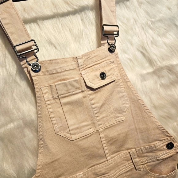 Ardene Denim Utility Overall Shorts - Picture 3 of 6